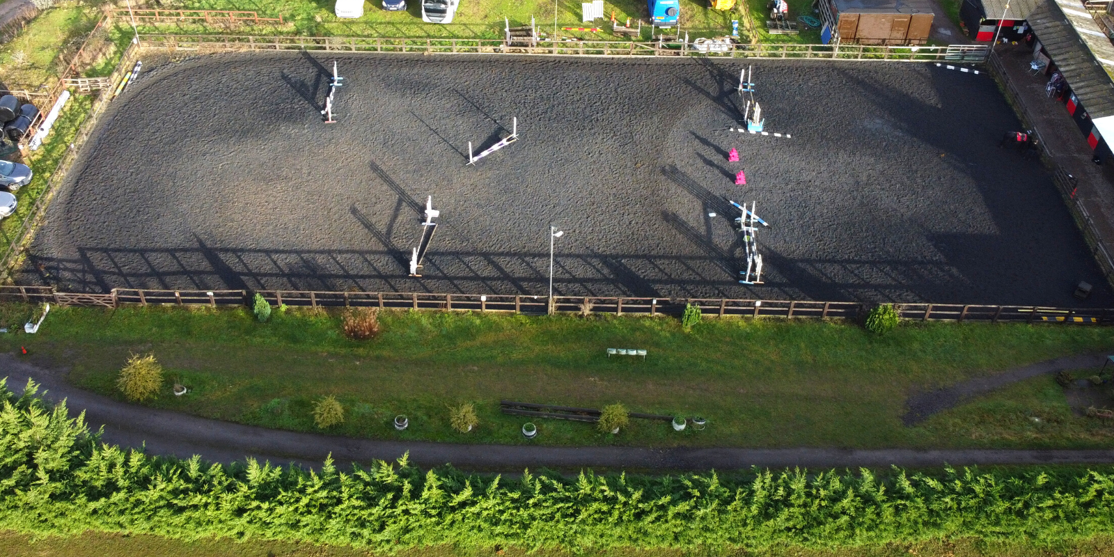 Outdoor arena, right view